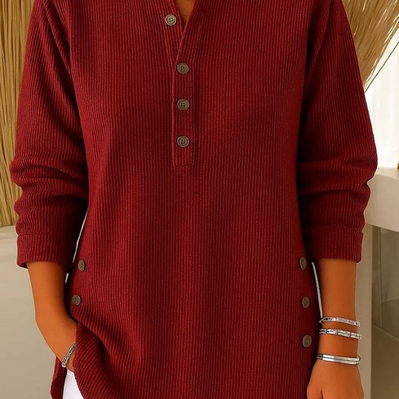 Nieves | Tunica Henley con Bottoni