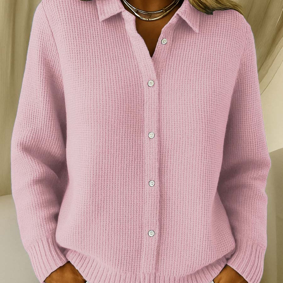 Adéla – Camicia elegante da donna in maglia con bottoni