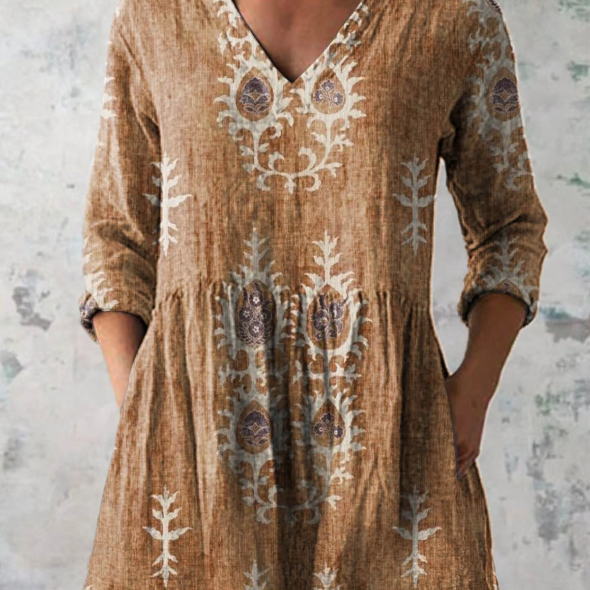 Elise | Blouse Longue à Col en V