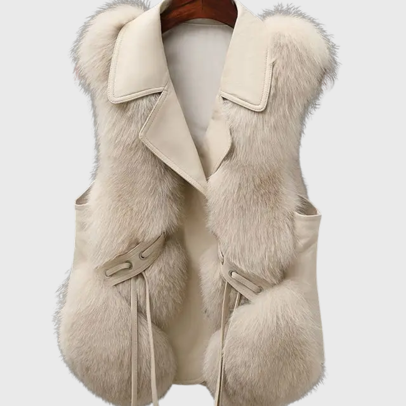 Alina™ gilet in pelle – Elegante e senza tempo