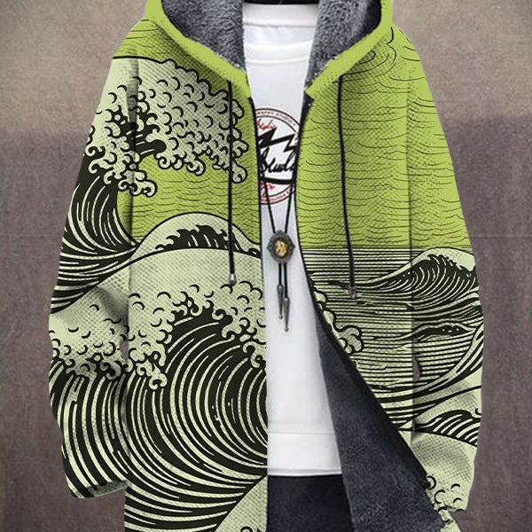 Livia | Cardigan Giallo con la Grande Onda