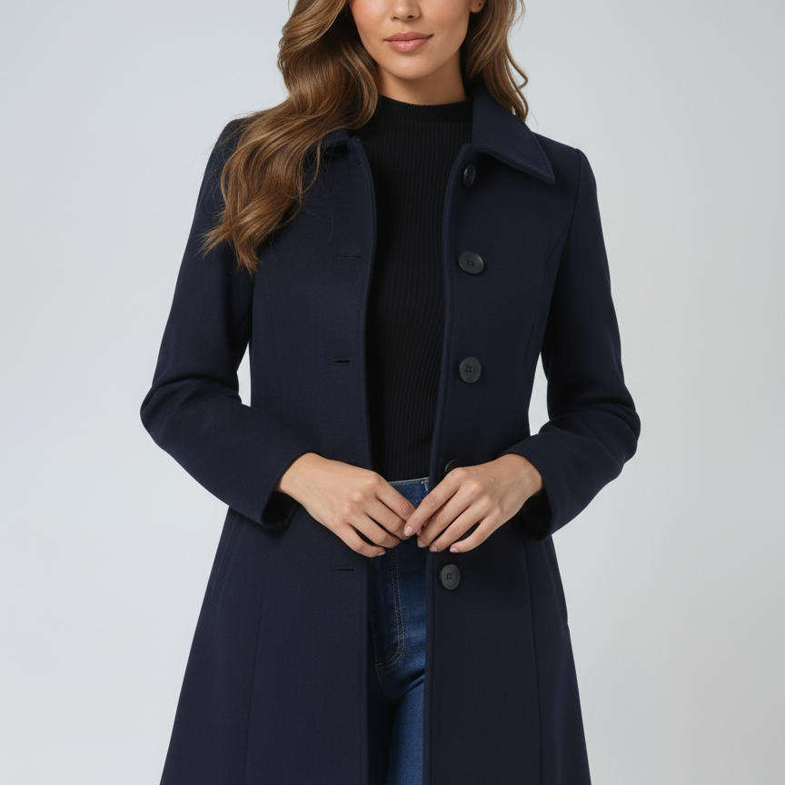 Petra - Cappotto invernale da donna con bottone