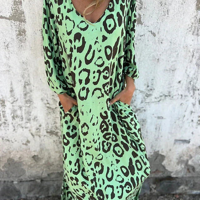 Jessa - Robe Maxi Léopard