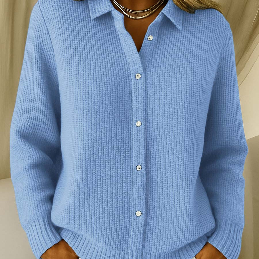 Carmela | Giacca in Maglia Testurizzata con Bottoni